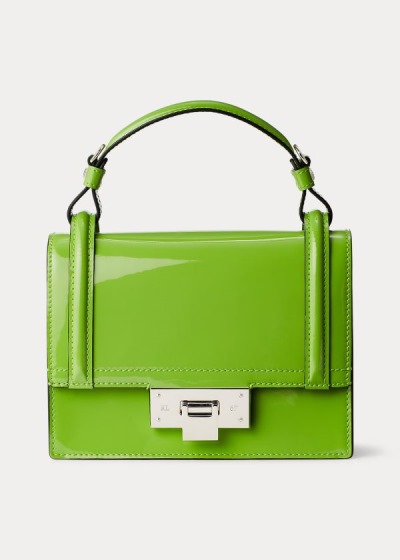 Bolsos Ralph Lauren Mujer Verdes - Patent Mini Hinge-Lock - LVMXD7658